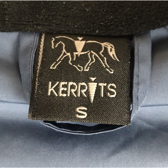 Kerrits Hooded Riding Jacket Waterproof Vents Pockets Blue Rain Coat Size Small - Picture 16 of 16